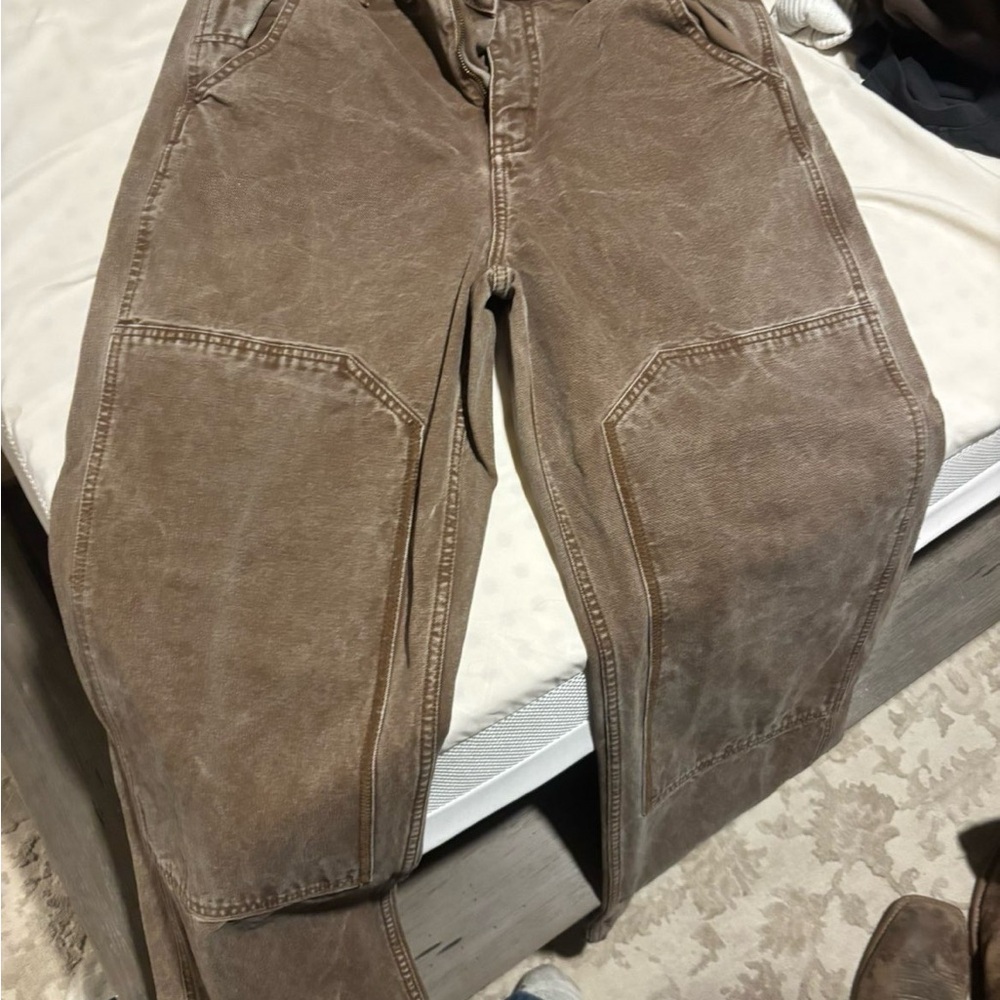 Zara Men's Tan Straight Jeans